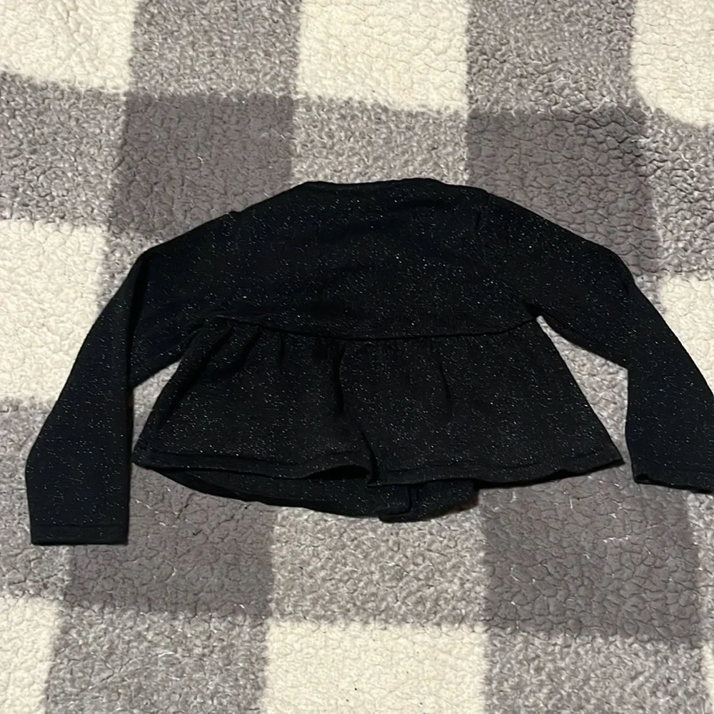 Gymboree Girl’s 2T Black Sparkle Cardigan Sweater